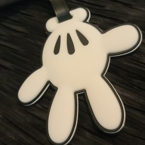 Disney Mouse tribute HAND luggage tag NWT Large 4 2/8 x 4 5/8 size